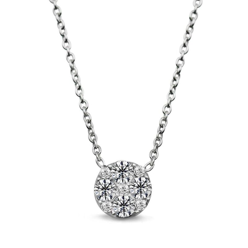 0.41 Karat Pırlanta Coronet Kolye - IDL Sertifikalı - 1