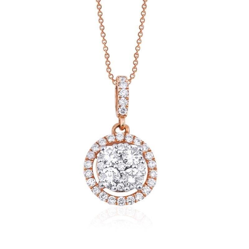 0.44 Karat Pırlanta Coronet Kolye - IDL Sertifikalı - 1