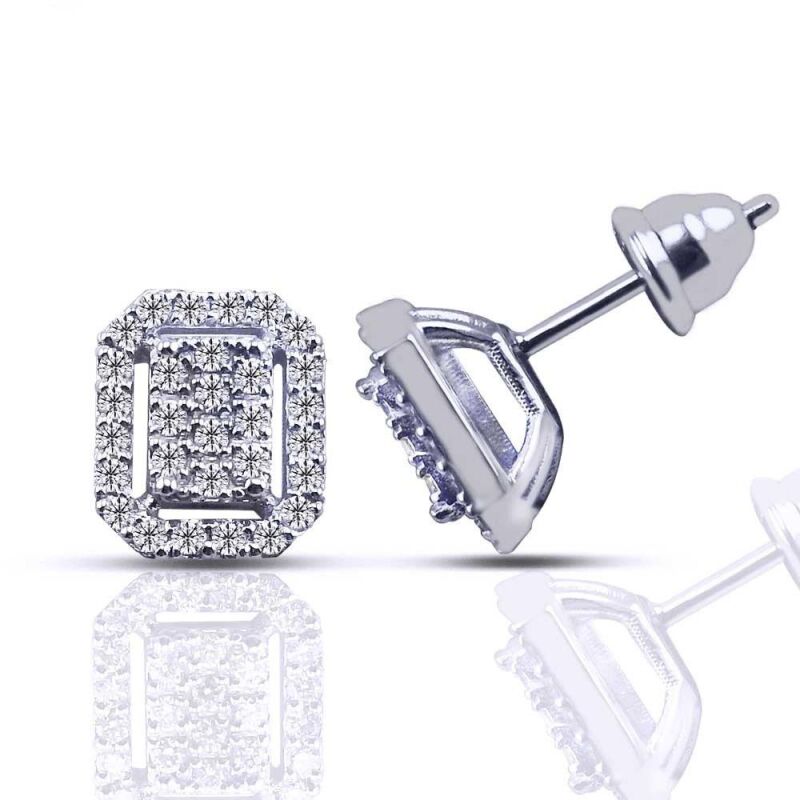 0.47 Karat Pırlanta Coronet Küpe - IDL Sertifikalı - 1