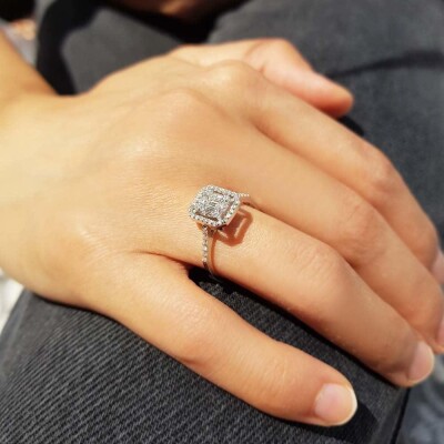 0.50 Karat Pırlanta Baget Yüzük - IDL Sertifikalı - 4