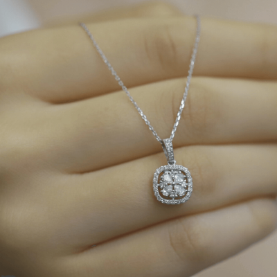 0.50 Karat Pırlanta Fantezi Kolye - IDL Sertifikalı - 2