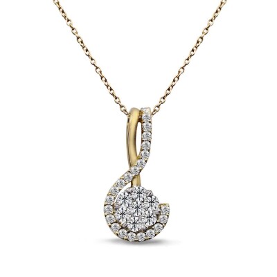 0.50 Karat Pırlanta Fantezi Kolye - IDL Sertifikalı - 1