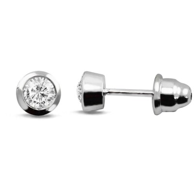 0.50 Karat Pırlanta Tektaş Küpe - IDL Sertifikalı - 1