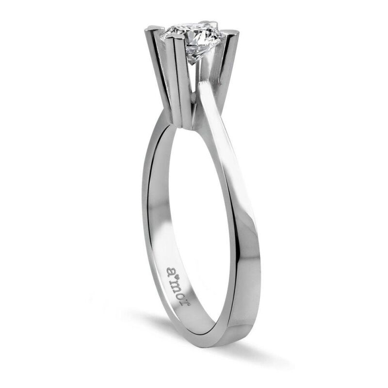 0.50 Karat Pırlanta Tektaş Yüzük - HRD/IDL Sertifikalı - 2