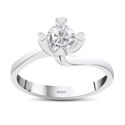 0.50 Karat Pırlanta Tektaş Yüzük - HRD/IDL Sertifikalı - 1
