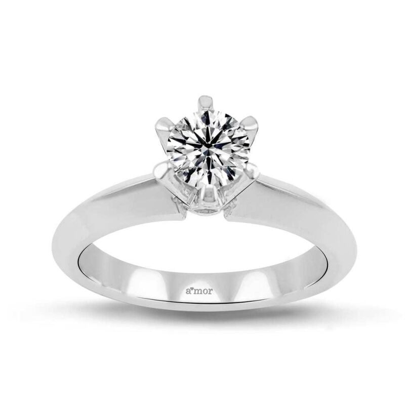 0.50 Karat Pırlanta Tektaş Yüzük - HRD/IDL Sertifikalı - 1