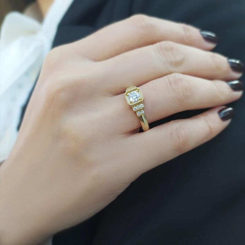 0.51 Karat Pırlanta Fantezi Yüzük - IDL Sertifikalı - 3