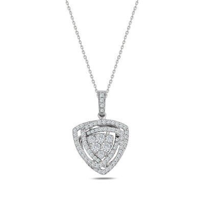 0.53 Karat Pırlanta Coronet Kolye - IDL Sertifikalı - 1