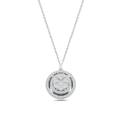 0.53 Karat Coronet Pırlanta Kolye - IDL Sertifikalı - 1