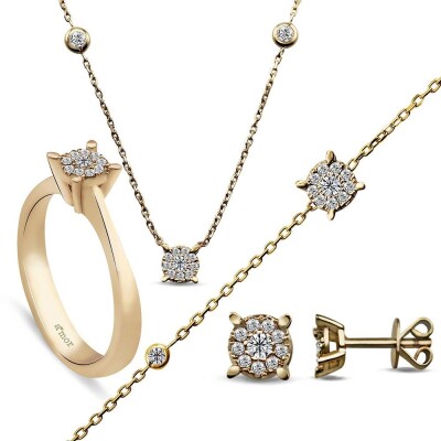 0.55 Karat Coronet Pırlanta Set - IDL Sertifikalı - 1