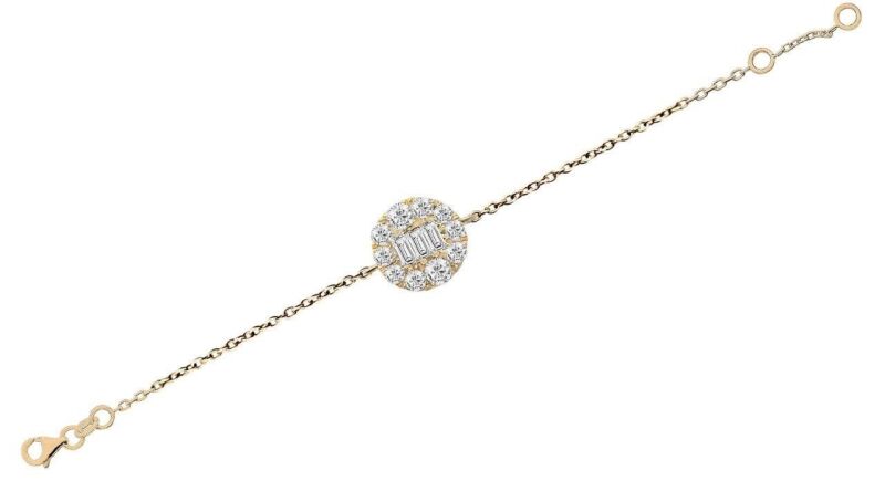 0.56 Karat Pırlanta Baget Bileklik - IDL Sertifikalı - 2