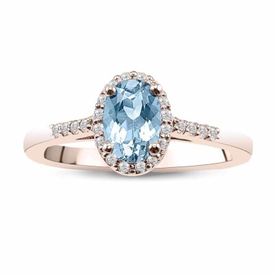 0.60 Karat Aquamarine Pırlanta Fantezi Yüzük - IDL Sertifikalı - 1