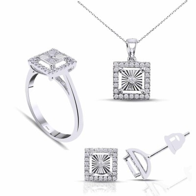0.60 Karat Fantezi Pırlanta Set - IDL Sertifikalı - 1