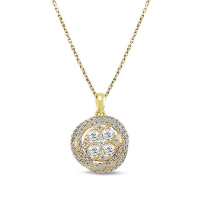 0.60 Karat Coronet Pırlanta Kolye - IDL Sertifikalı - 1