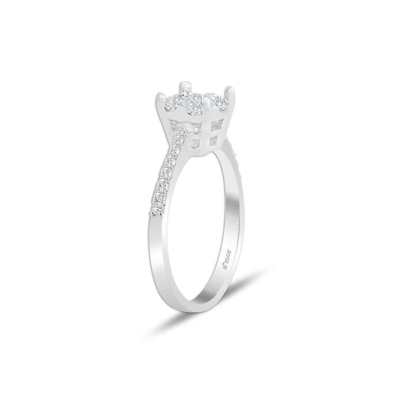 0.62 Karat Pırlanta Coronet Yüzük - IDL Sertifikalı - 2