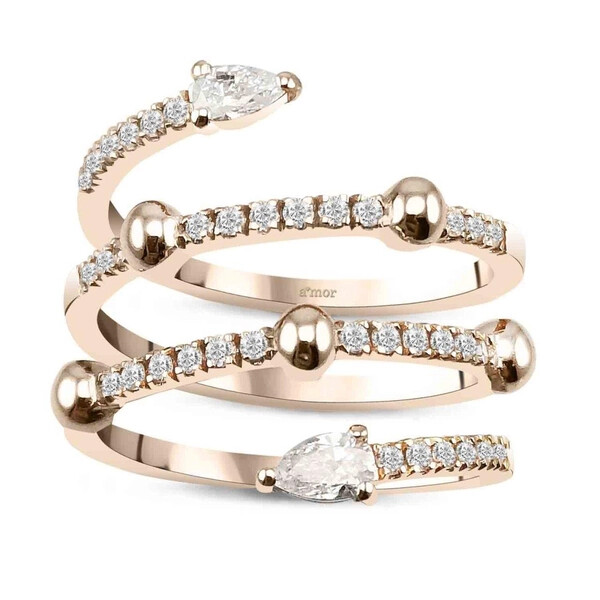 0.64 Karat Pırlanta Fantezi Yüzük - IDL Sertifikalı - Amor Pırlanta