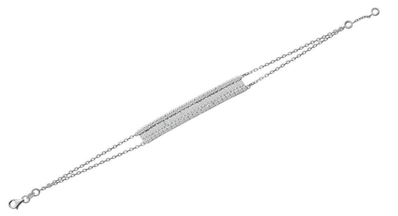 0.65 Karat Pırlanta Baget Bileklik - IDL Sertifikalı - 2