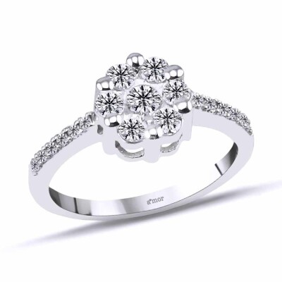 0.65 Karat Pırlanta Coronet Yüzük - IDL Sertifikalı - 1