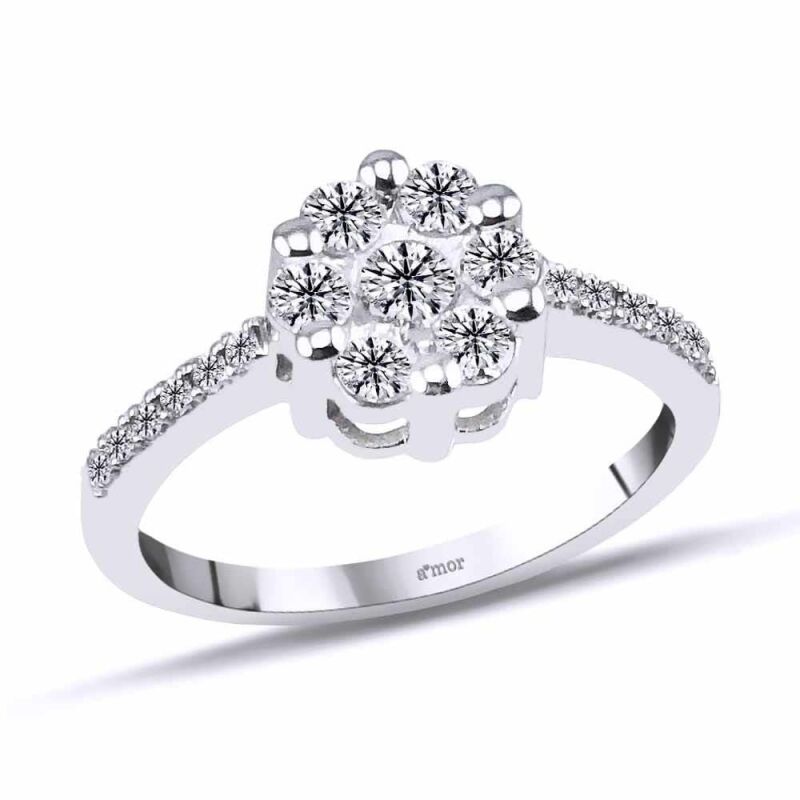 0.65 Karat Pırlanta Coronet Yüzük - IDL Sertifikalı - 1