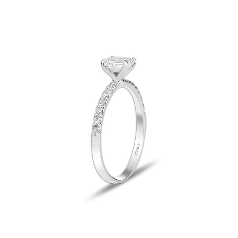 0.66 Karat Pırlanta Emerald Yüzük - IDL Sertifikalı - 2