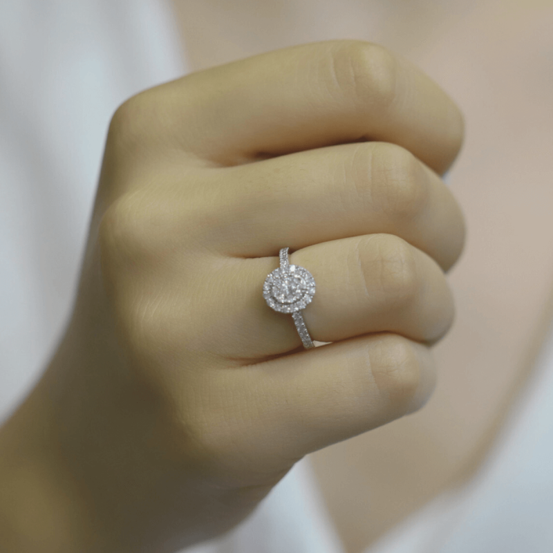 0.68 Karat Pırlanta Coronet Yüzük - IDL Sertifikalı - 4