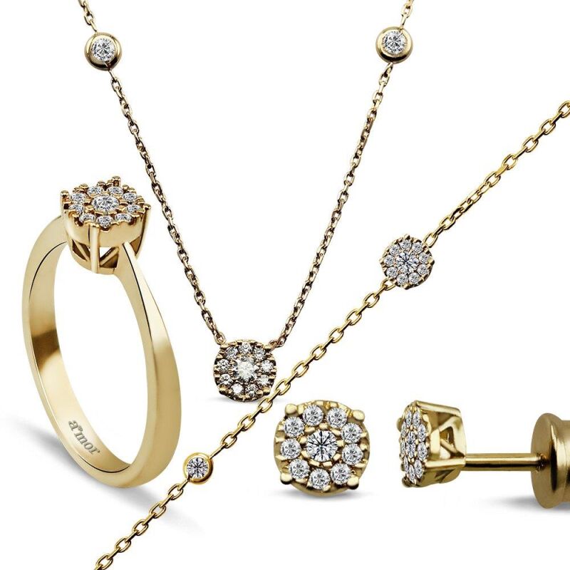 0.69 Karat Fantezi Pırlanta Set - IDL Sertifikalı - 1