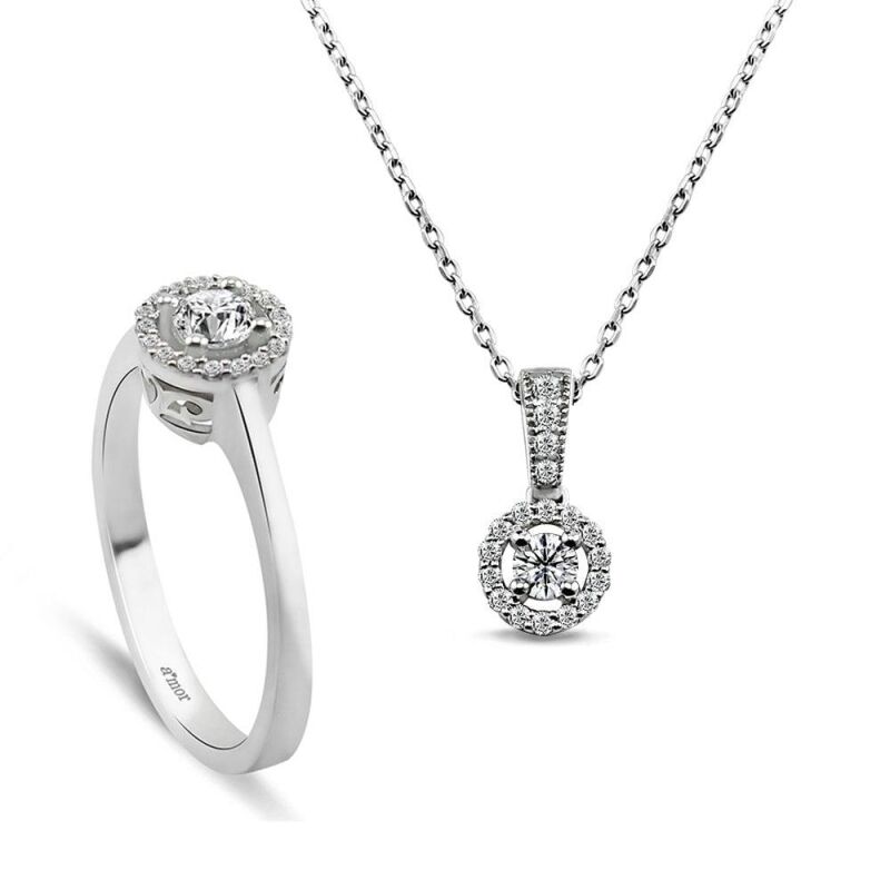 0.71 Karat Fantezi Pırlanta Set - IDL Sertifikalı - 1