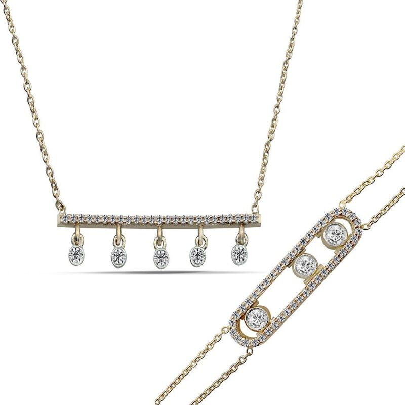 0.73 Karat Fantezi Pırlanta Set - IDL Sertifikalı - 1