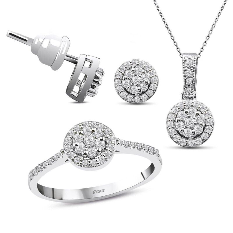 0.77 Karat Fantezi Pırlanta Set - IDL Sertifikalı - 1