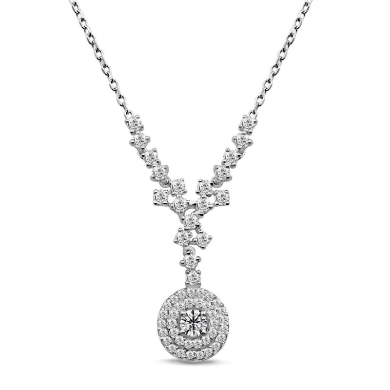 0.80 Karat Pırlanta Fantezi Kolye - IDL Sertifikalı - 1