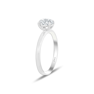 0.80 Karat Pırlanta Tektaş Oval Yüzük - GIA / IDL Sertifikalı - 2