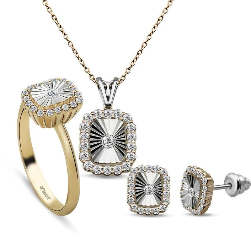 0.91 Karat Fantezi Pırlanta Set - IDL Sertifikalı - 1