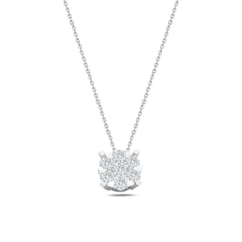0.91 Karat Coronet Pırlanta Kolye - IDL Sertifikalı - 1