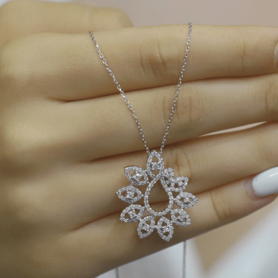 0.93 Karat Pırlanta Fantezi Kolye - IDL Sertifikalı - 2
