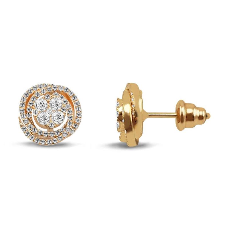 1.00 Karat Coronet Pırlanta Küpe - IDL Sertifikalı - 1