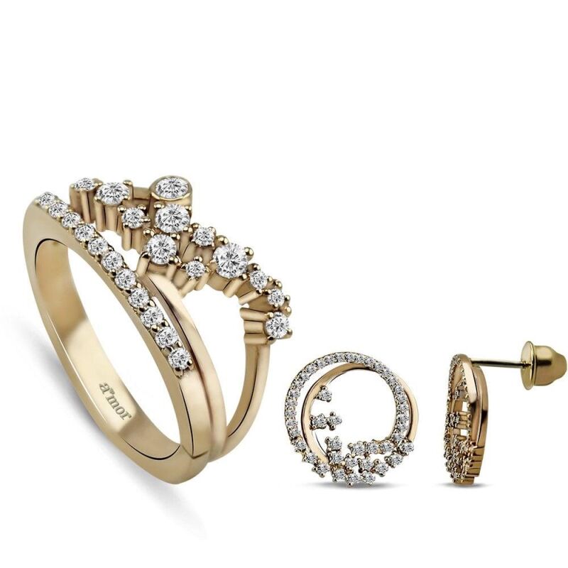 1.01 Karat Fantezi Pırlanta Set - IDL Sertifikalı - 1