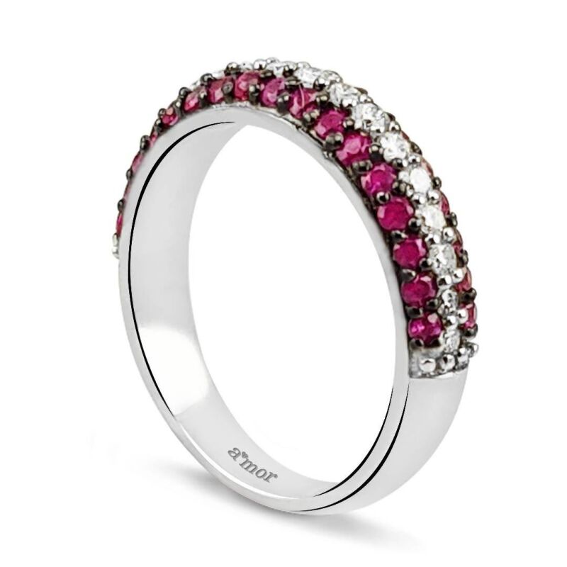 1.04 Karat Pırlanta Pembe Safir Yüzük - IDL Sertifikalı - 2