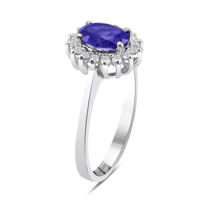 1.07 Karat Pırlanta Safir Yüzük - IDL Sertifikalı - 2