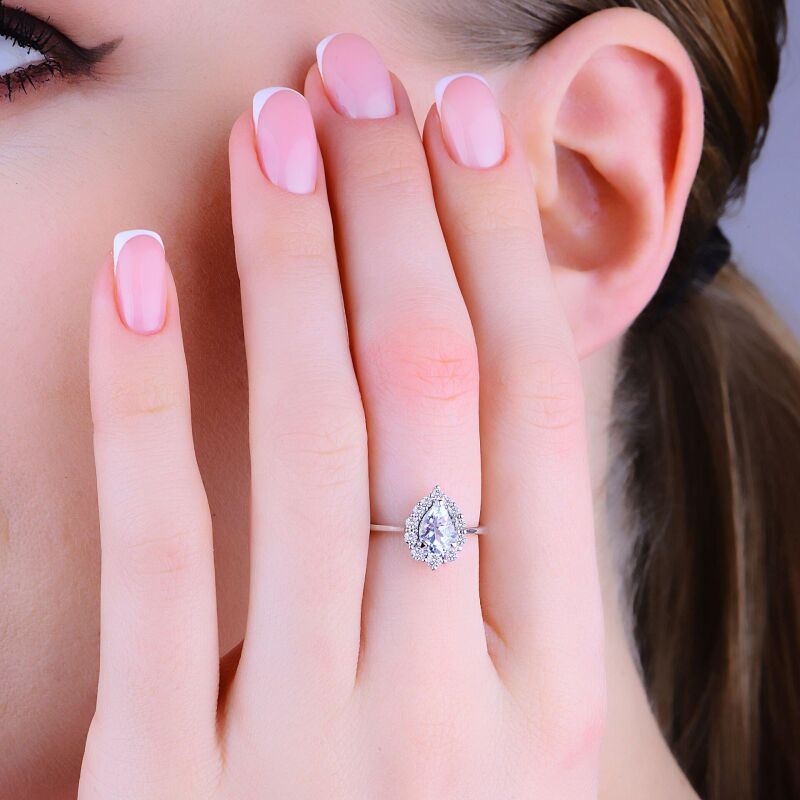 1.08 Karat Blue Topaz Pırlanta Fantezi Yüzük - IDL Sertifikalı - 3