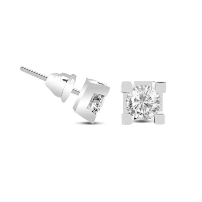 1.12 Karat Pırlanta Tektaş Küpe - IDL Sertifikalı - 1