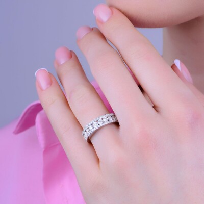 1.12 Karat Pırlanta Yarımtur Yüzük - IDL Sertifikalı - 3