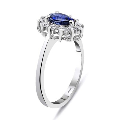 1.16 Karat Pırlanta Safir Yüzük - IDL Sertifikalı - 2