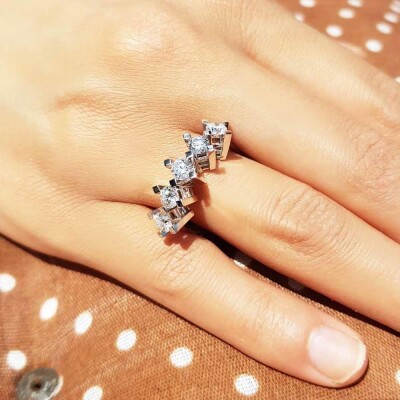 1.20 Karat Pırlanta Beştaş Yüzük - IDL Sertifikalı - 4