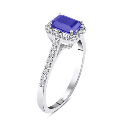 1.23 Karat Pırlanta Safir Yüzük - IDL Sertifikalı - 2