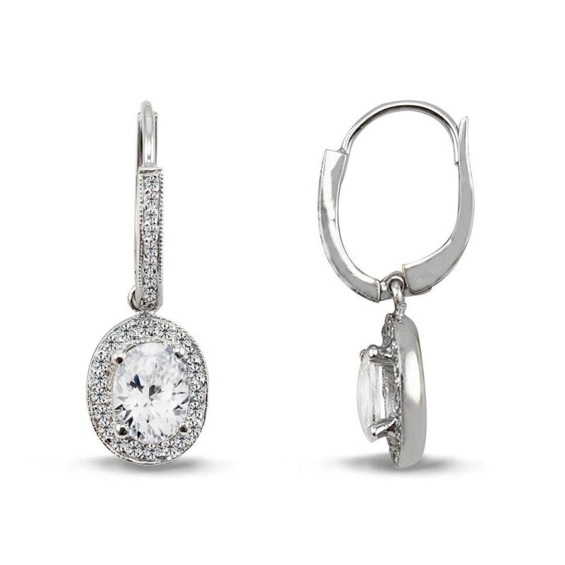 1.24 Karat Oval Pırlanta Fantezi Küpe - IDL Sertifikalı - 1