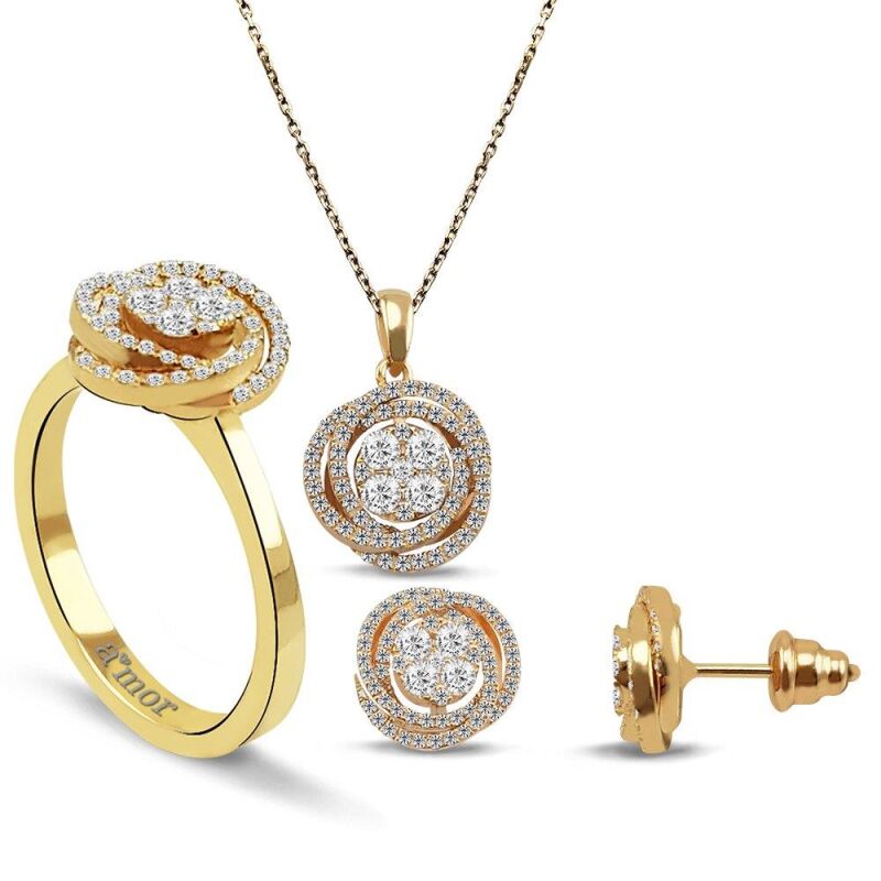 1.28 Karat Pırlanta Olimpiyat Fantezi Set - IDL Sertifikalı - 1
