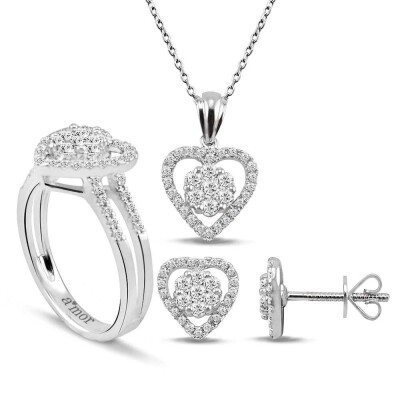1.32 Karat Fantezi Pırlanta Set - IDL Sertifikalı - 1