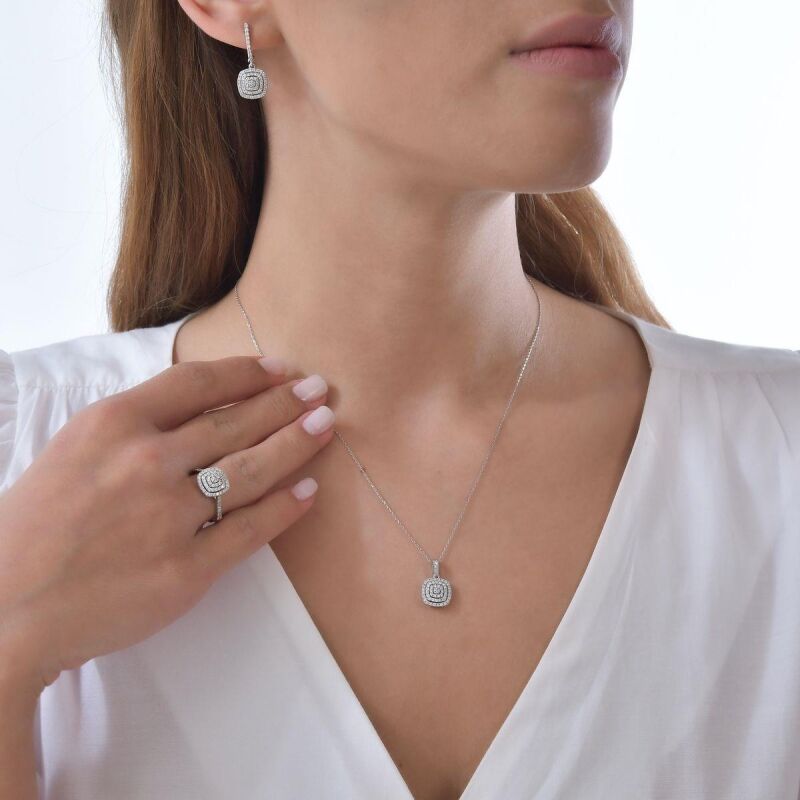 1.34 Karat Fantezi Pırlanta Set - IDL Sertifikalı - 2
