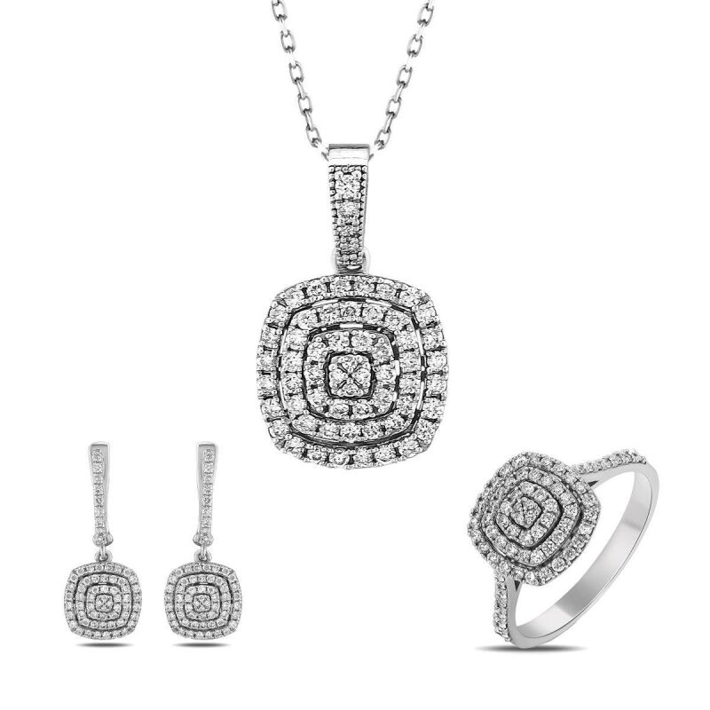 1.34 Karat Fantezi Pırlanta Set - IDL Sertifikalı - 1