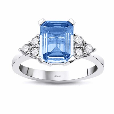 1.41 Karat Aquamarine Pırlanta Yüzük - IDL Sertifikalı - 1